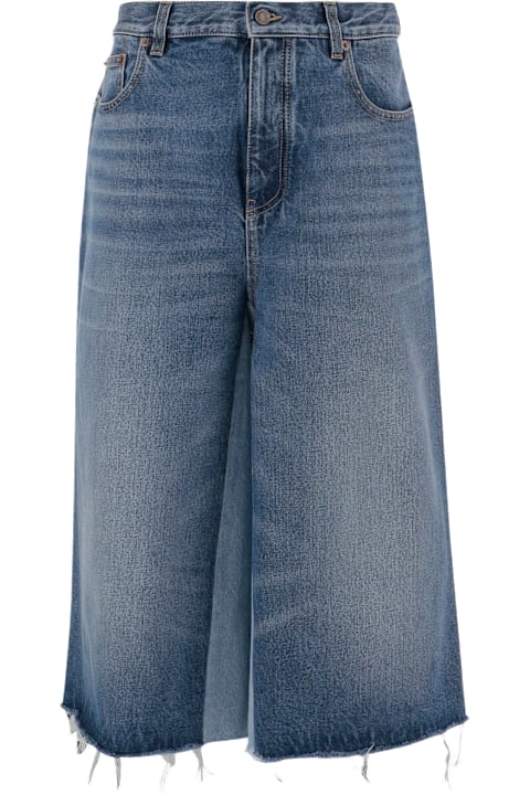 Chloé Pants & Shorts for Women Chloé Patchwork Denim Bermuda Shorts
