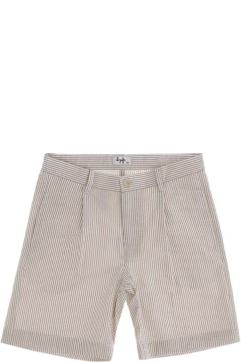Il Gufo for Women Il Gufo Cotton Short Pants With Striped Pattern