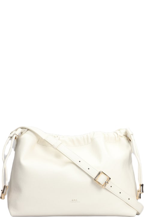 A.P.C. Shoulder Bags for Women A.P.C. Ninon Shoulder Bag In White Polyuretan