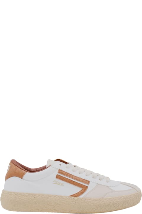Puraai for Kids Puraai White Leather Sneakers