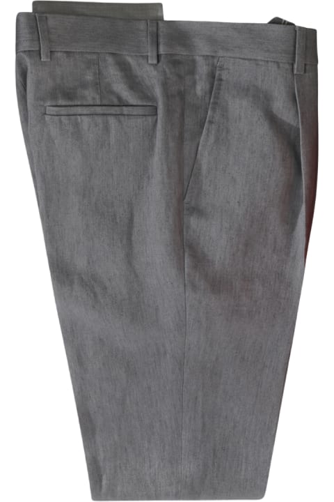 Suits for Men Brunello Cucinelli Grey Linen Suits