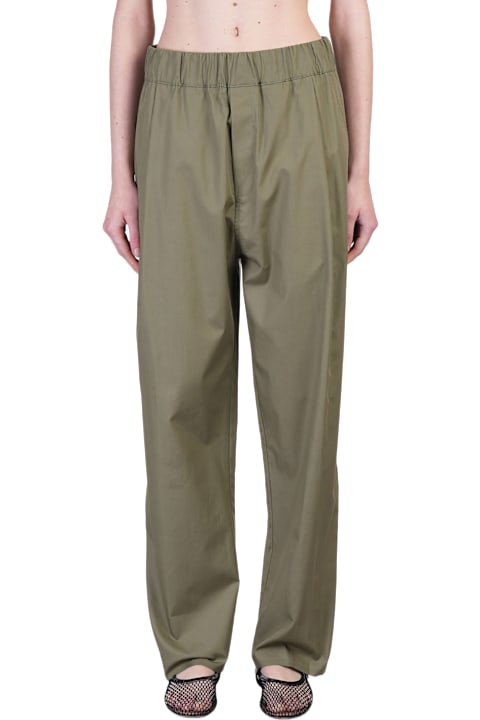 Laneus Clothing for Women Laneus Pants In Green Cotton