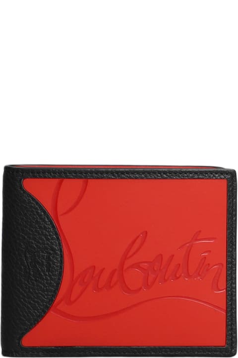 Christian Louboutin Men Christian Louboutin Coolcard Wallet In Black Leather