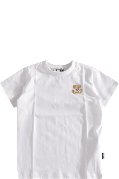 Moschino for Girls Moschino White Cotton T-shirt