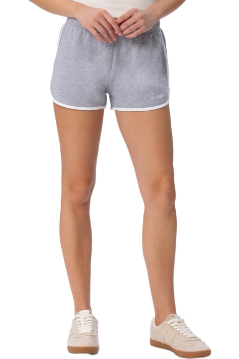 Homeware MC2 Saint Barth Woman Cotton Pull Up Shorts Francine