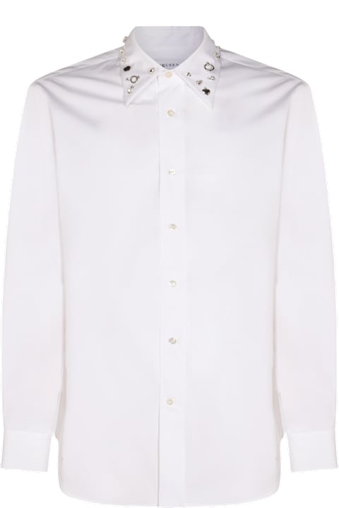 Alexander McQueen Shirts for Men Alexander McQueen White Cotton Shirt