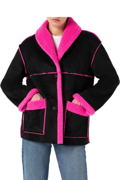 MC2 Saint Barth Coats & Jackets for Women MC2 Saint Barth Woman Reversible Shearling Jacket
