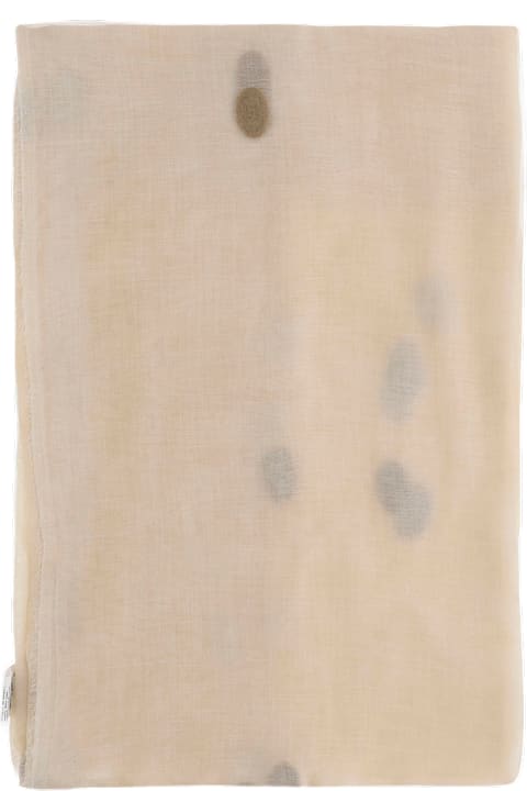 Faliero Sarti Scarves & Wraps for Women Faliero Sarti New Bonghino Silk Blend Scarf With Polka Dot Pattern