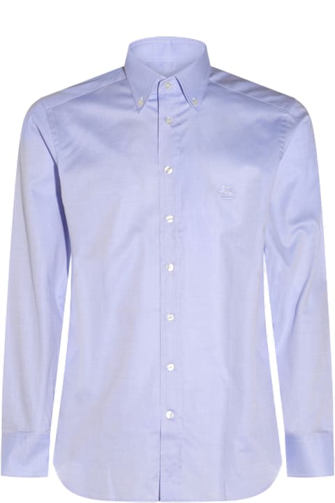 Etro for Men Etro Light Blue Cotton Shirt