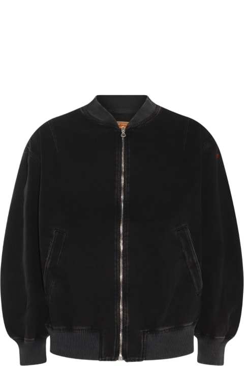 Diesel Coats & Jackets for Men Diesel Black Cotton Denim Jacket