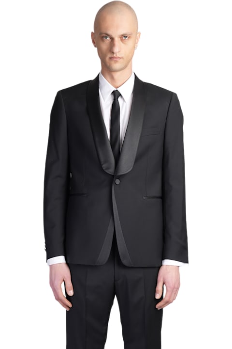 Tagliatore 0205 لـ Men Tagliatore 0205 Sfbrmarl Y01 Lis In Black Wool