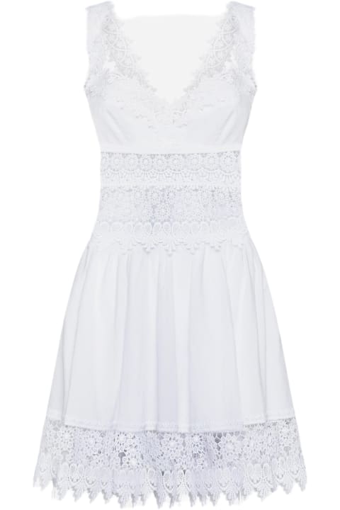 Marilyn Guipure Cotton-blend Mini Dress