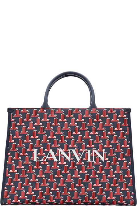 Lanvin Navy In out Cabas Bag M italist