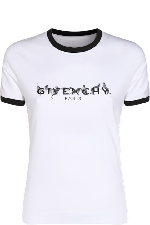 Homeware Givenchy White And Black Cotton T-shirt