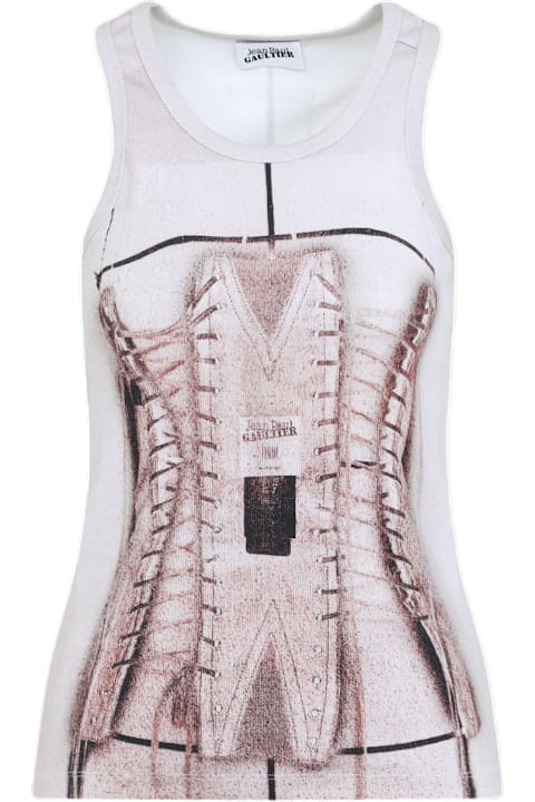 Jean Paul Gaultier Topwear for Women Jean Paul Gaultier Printed Ribbed Top