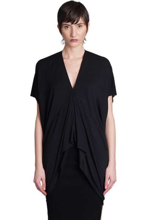 Rick Owens Lilies Clothing for Women Rick Owens Lilies Em Ss Topwear In Black Viscose