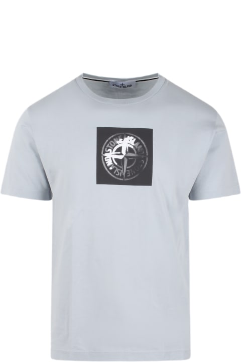 Clothing for Men Stone Island Stamp One Print T-shirt