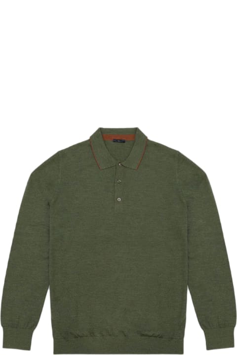 Homeware Larusmiani Long Sleeve Polo Shirt Sweater