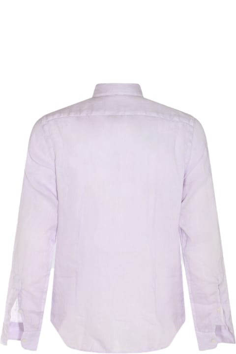 Altea Shirts for Men Altea Violet Linen Shirt