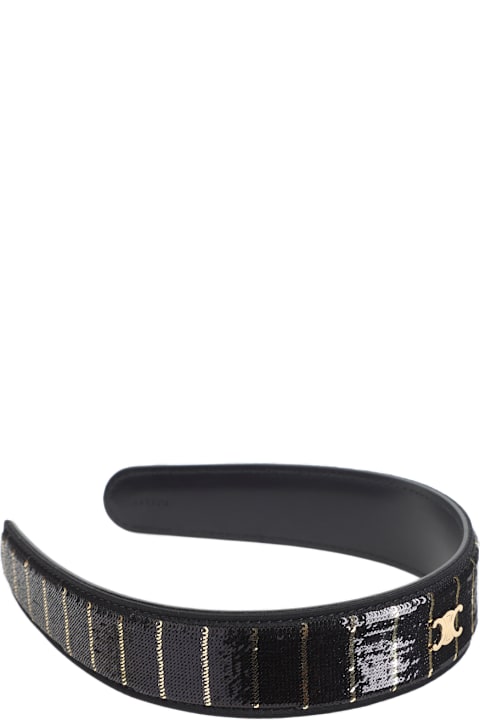 Homeware Celine Striped Sequins Headband