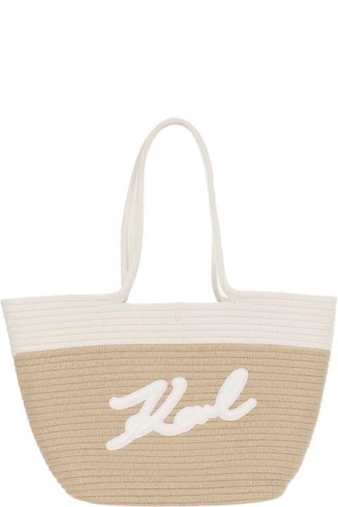 Fashion for Women Karl Lagerfeld Fabric Tote Bag With Logo
