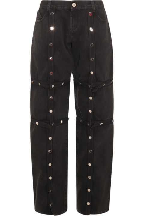 The Attico Pants & Shorts for Women The Attico Black Cotton Denim Jeans