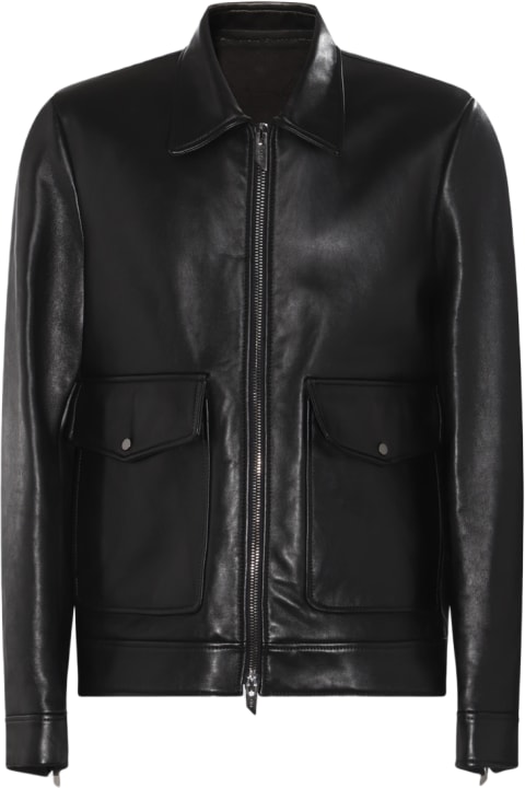 Fashion for Men Salvatore Santoro Black Leather Jacket