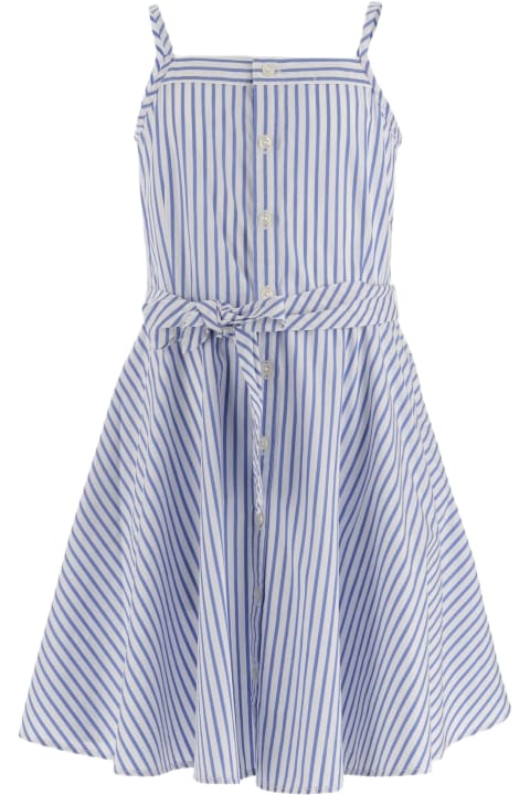 ガールズ Polo Ralph Laurenのワンピース＆ドレス Polo Ralph Lauren Striped Cotton Dress