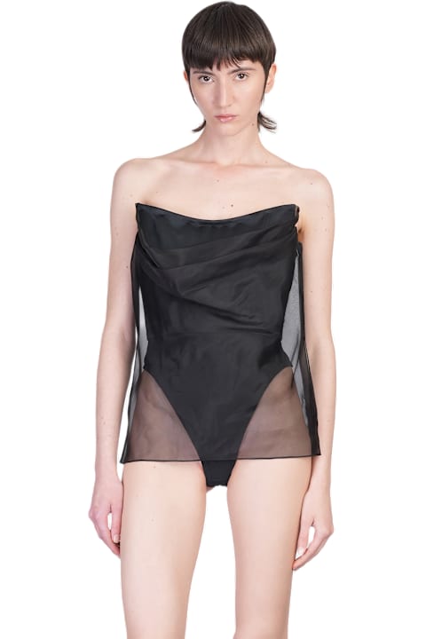 Del Core Clothing for Women Del Core Topwear In Black Silk
