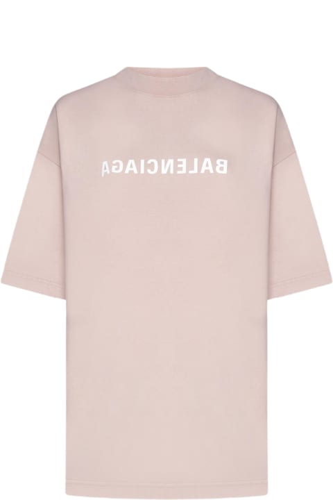 ウィメンズ Balenciagaのトップス Balenciaga Logo Cotton T-shirt