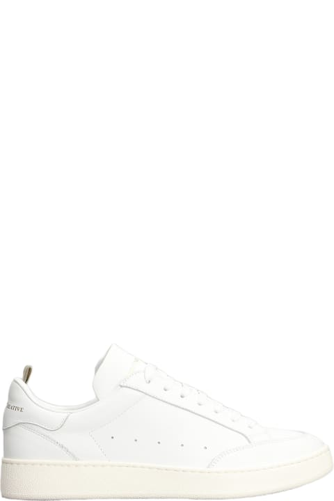 メンズ Officine Creativeのスニーカー Officine Creative Mower Sneakers In White Leather