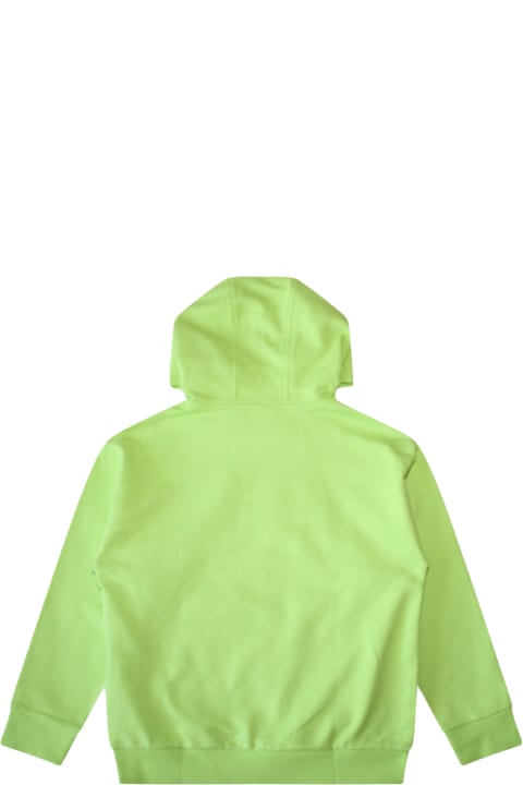 Versace Topwear for Girls Versace Acid Lime Cotton Sweatshirt