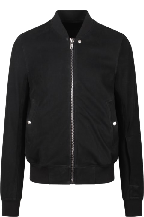 Coats & Jackets for Men Rick Owens Classic Flight Leather Jacket