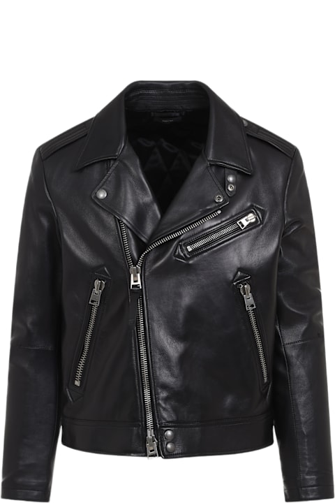 Coats & Jackets for Men Tom Ford Lamb Leather Biker Jacket