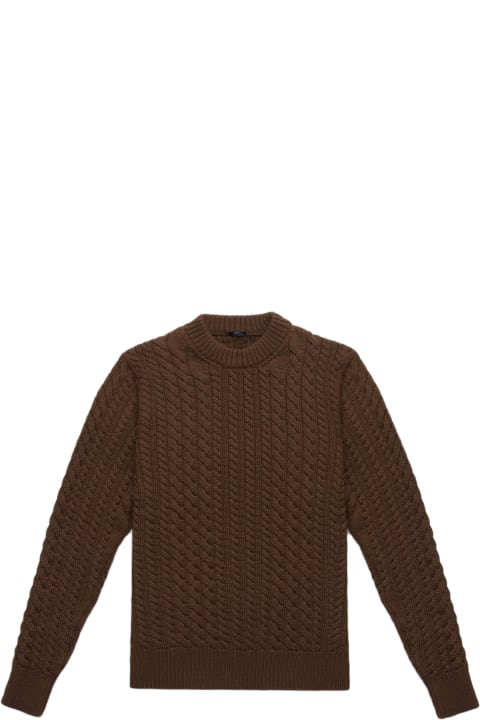 Homeware Larusmiani Cable Knit Sweater Col Du Pillon Sweater