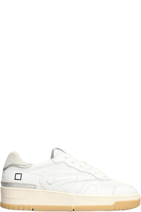 D.A.T.E. for Women D.A.T.E. Torneo Pure Sneakers In White Leather