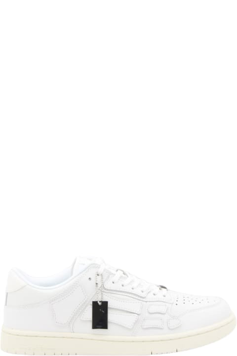 Shoes for Women AMIRI White Leather Skel Sneakers