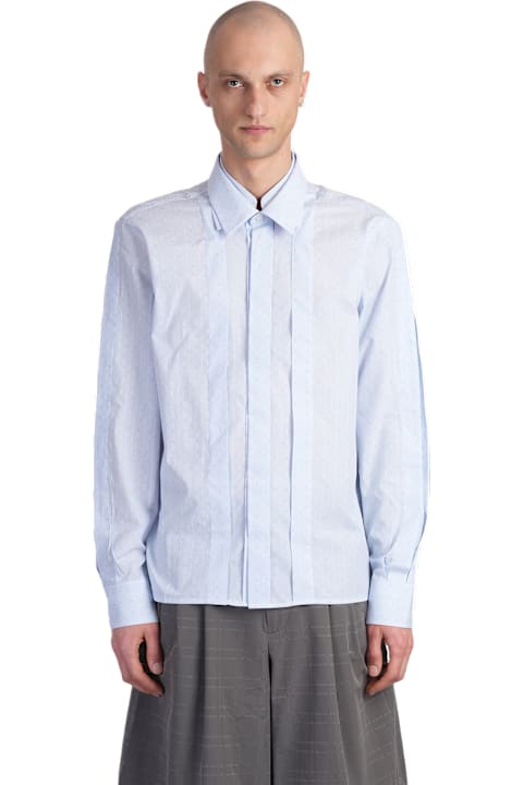 J.L-A.L Women J.L-A.L Palaeo Shirt Shirt In Cyan Cotton