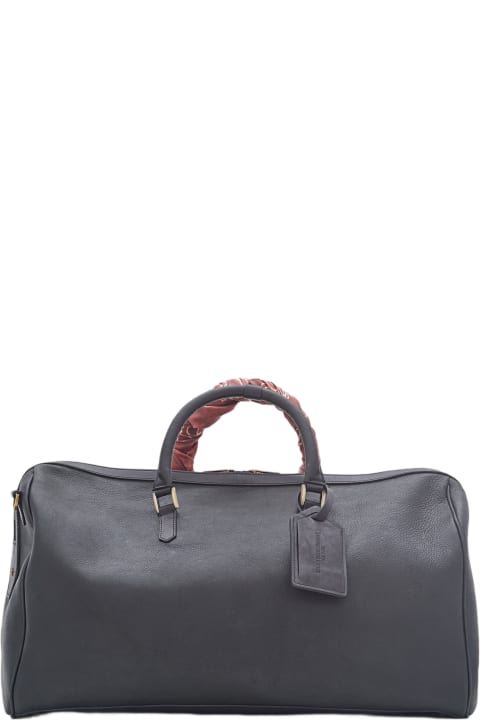 Luggage for Men Golden Goose Duffle Bag Smooth Calfskin Leather