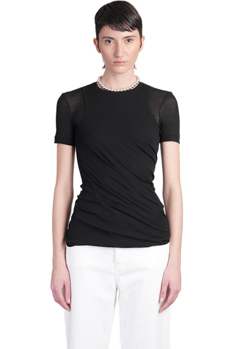 Jil Sander Topwear for Women Jil Sander Top Cn Ls Topwear In Black Cotton
