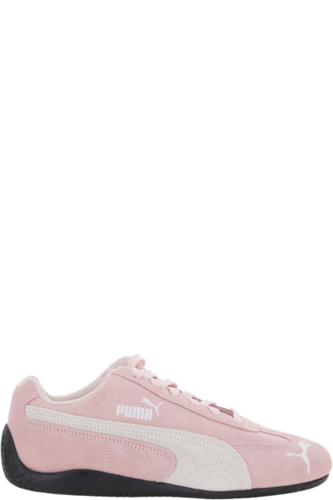 Puma for Kids Puma 'speedcat' Pink Sneakers With Logo Print On The Side And Logo Lettering On The Side In Suede Unisex