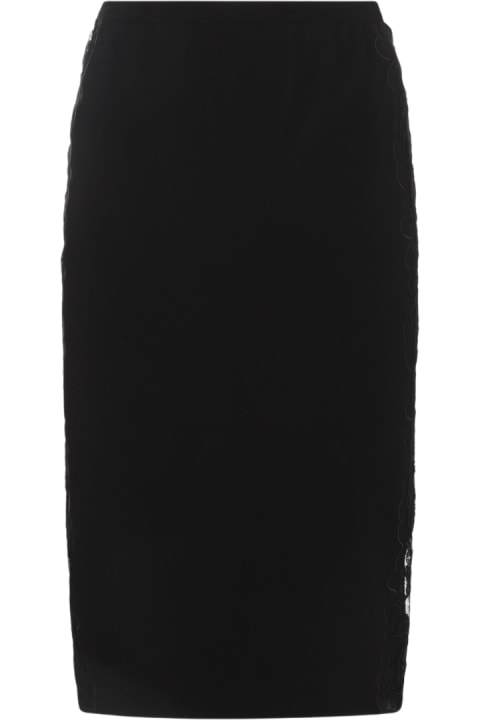 ウィメンズ Versaceのスカート Versace Black Viscose Blend Skirt