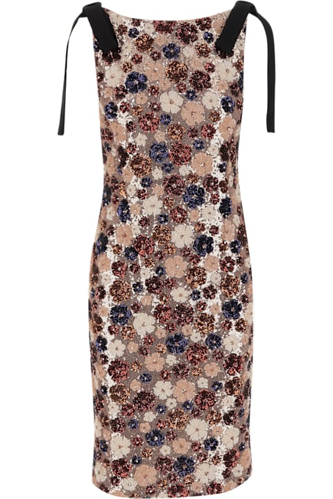 N.21 for Women N.21 Dress With Floral Paillettes Pattern