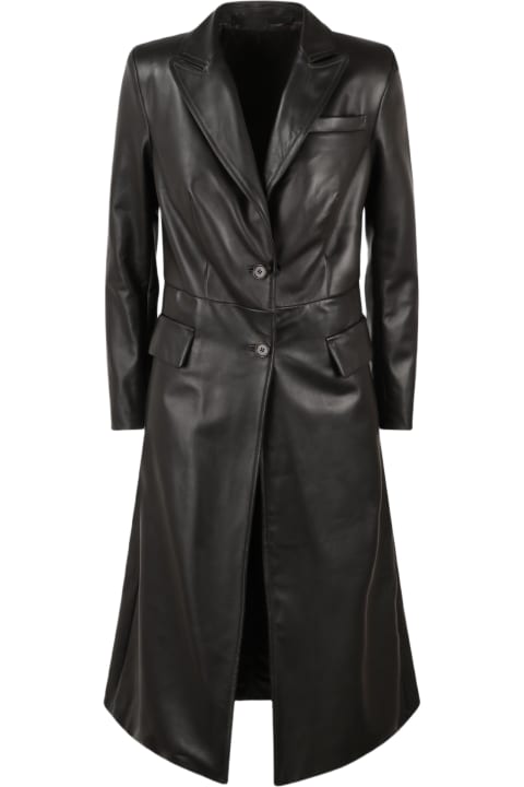 Salvatore Santoro Coats & Jackets for Women Salvatore Santoro Nappa Leather Long Coat