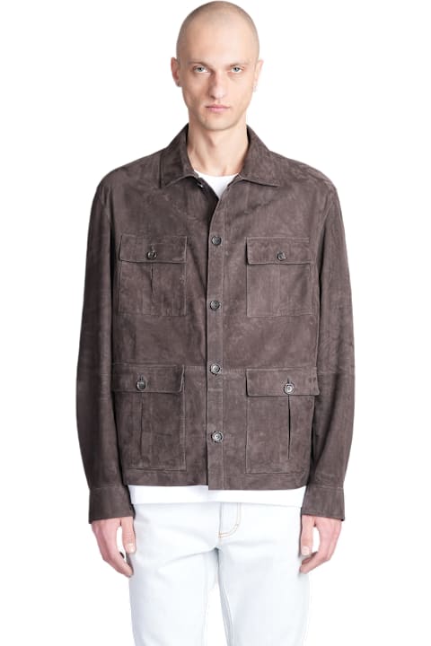 Bally Coats & Jackets for Men Bally Leather Jacket In Brown Leather