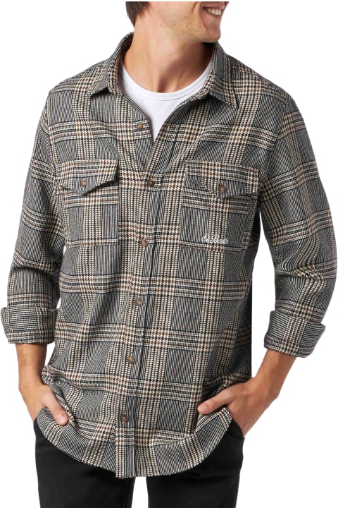 Homeware MC2 Saint Barth Man Wooly Shirt With Prince Of Wales Pattern