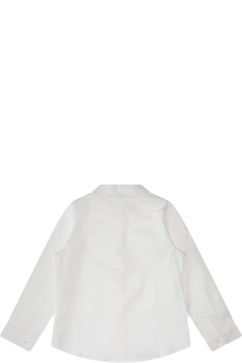Il Gufo Topwear for Girls Il Gufo White Cotton Shirt