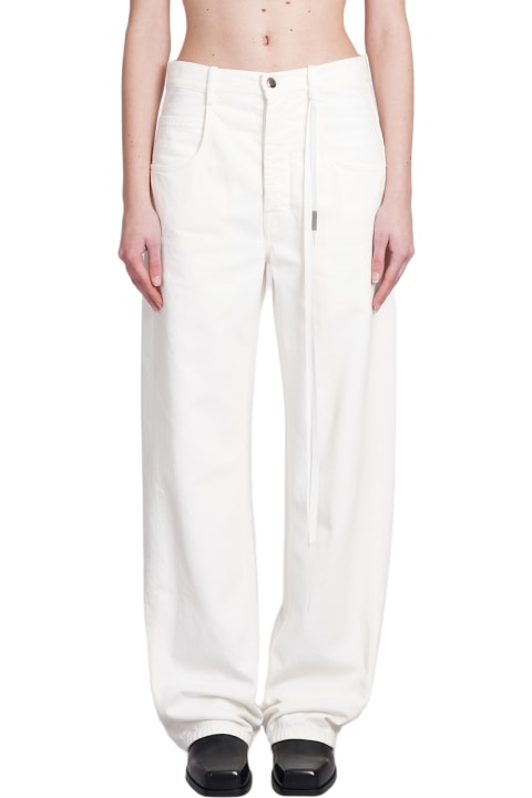 Ann Demeulemeester for Women Ann Demeulemeester Jeans In White Cotton