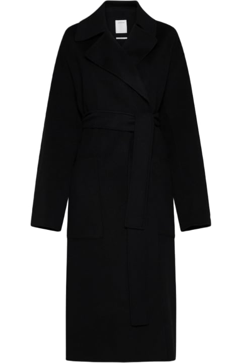 SportMax Coats & Jackets for Women SportMax Polka Belted Wool Coat
