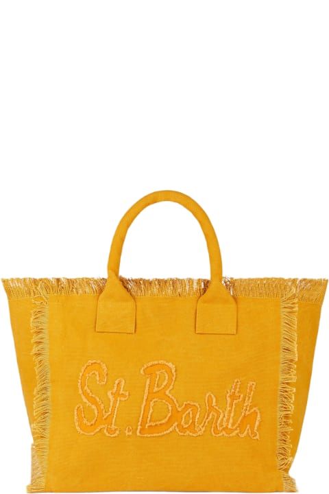 أدوات منزلية MC2 Saint Barth Vanity Ochre Canvas Shoulder Bag